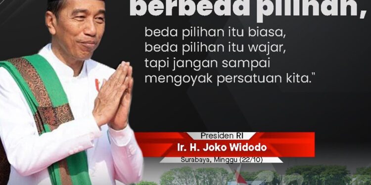 Pesan Persatuan Disampaikan Presiden Jokowi Saat Hadiri Pengukuhan Pimpinan Pusat Pagar Nusa