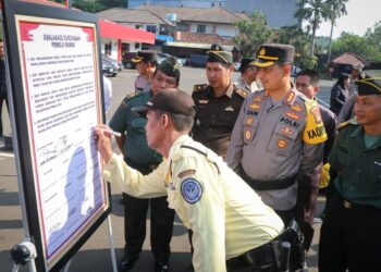 Polres Metro Tangerang Kota Gelar Apel Pemilu Damai Bersama Ormas dan Pemuda