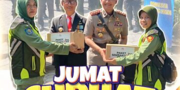 Polresta Malang Kota Dekat Dengan Linmas Klojen Dalam Jumat Curhat