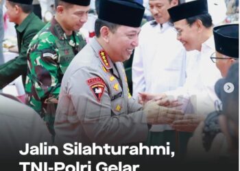 Jalin Silahturahmi, TNI-Polri Gelar Buka Bersama di Jatim
