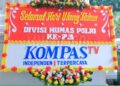 Ratusan Karangan Bunga Beragam Warnai dan Sambut HUT Humas Polri ke-73