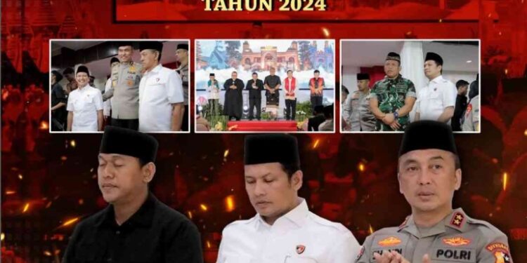 Ditreskrimsus Polda Jatim Dan Kadiv Humas Polri Hadiri Acara Doa Bersama Lintas Agama Menjelang Pilkada Serentak 2024