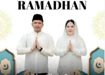 Kombes Pol. Budi Hermanto Beserta Istri Mengucapkan Selamat Menunaikan Ibadah Puasa Ramadhan 1446 H
