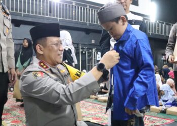Kapolda Kaltara Berbagi Kebahagiaan Ramadan Bersama Anak-Anak Selumit Pantai