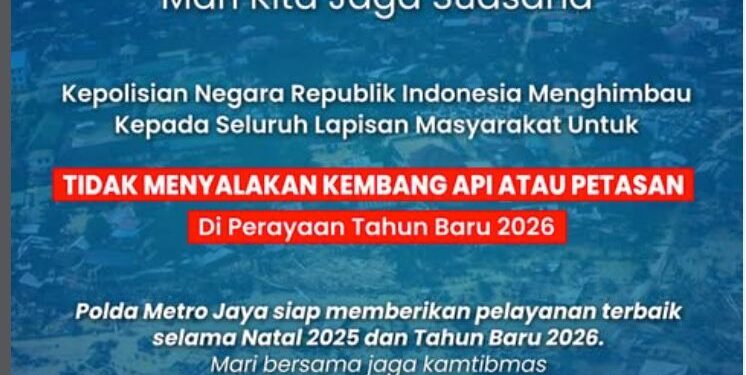 Empati Bencana Sumatera, Polda Metro Jaya Tutup Ruang Pesta Kembang Api saat Malam Tahun Baru
