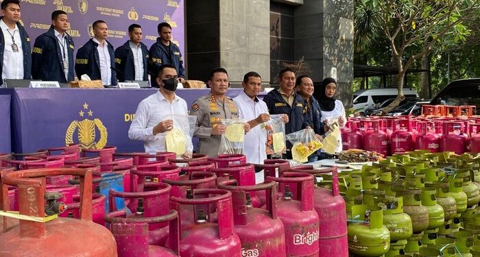 Polda Metro Bongkar Sindikat Pengoplos Gas Subsidi, 1.259 Tabung Disita